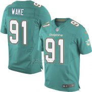 Camiseta Miami Dolphins Wake Verde Nike Elite NFL Hombre