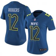 Camiseta NFC Rodgers Azul 2017 Pro Bowl NFL Mujer