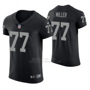 Camiseta NFL Elite Hombre Oakland Raiders Kolton Miller Negro