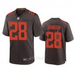 Camiseta NFL Game Cleveland Browns Kevin Johnson Alterno Marron