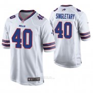 Camiseta NFL Game Hombre Buffalo Bills Devin Singletary Blanco