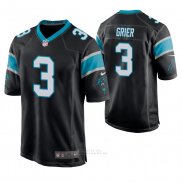Camiseta NFL Game Hombre Carolina Panthers Will Grier Negro