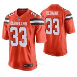Camiseta NFL Game Hombre Cleveland Browns Sheldrick Rojowine Naranja