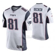 Camiseta NFL Game Hombre New England Patriots Eric Decker Blanco