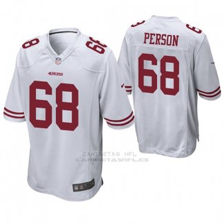 Camiseta NFL Game Hombre San Francisco 49ers Mike Person Blanco