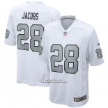 Camiseta NFL Game Las Vegas Raiders Josh Jacobs Alterno Blanco