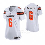 Camiseta NFL Game Mujer Cleveland Browns Baker Mayfield Blanco