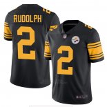 Camiseta NFL Game Pittsburgh Steelers 2 Mason Rudolph Negro