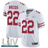 Camiseta NFL Game San Francisco 49ers 22 Matt Breida Blanco2