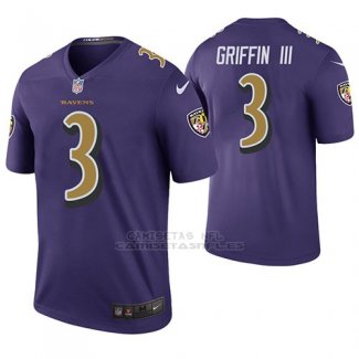 Camiseta NFL Legend Hombre Baltimore Ravens Robert Griffin Iii Violeta Color Rush