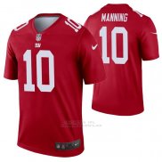 Camiseta NFL Legend New York Giants Eli Manning Inverted Rojo