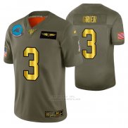 Camiseta NFL Limited Carolina Panthers Will Grier 2019 Salute To Service Verde