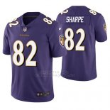 Camiseta NFL Limited Hombre Baltimore Ravens Shannon Sharpe Violeta Vapor Untouchable