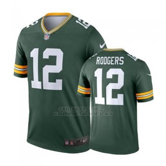 Camiseta NFL Limited Hombre Green Bay Packers Aaron Rodgers Verde Legend