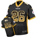 Camiseta NFL Limited Hombre Pittsburgh Steelers 26 Le'veon Bell Negro Stitched Drift Fashion