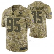 Camiseta NFL Limited Houston Texans 95 Christian Covington 2018 Salute To Service Camuflaje