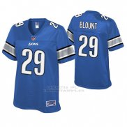 Camiseta NFL Limited Mujer Detroit Lions Legarrette Blount Azul Historic Logo