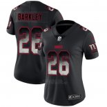 Camiseta NFL Limited Mujer New York Giants Barkley Smoke Fashion Negro