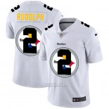 Camiseta NFL Limited Pittsburgh Steelers Rudolph Logo Dual Overlap Blanco