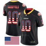 Camiseta NFL Limited San Francisco 49ers Garoppolo Rush USA Flag Negro