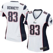 Camiseta New England Patriots Bennett Blanco Nike Game NFL Mujer