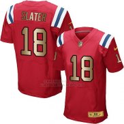 Camiseta New England Patriots Slater Rojo Nike Gold Elite NFL Hombre