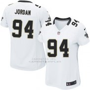 Camiseta New Orleans Saints Jordan Blanco Nike Game NFL Mujer