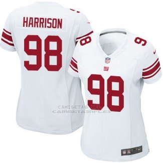 Camiseta New York Giants Harrison Blanco Nike Game NFL Mujer
