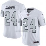Camiseta Oakland Raiders Brown Blanco Nike Legend NFL Hombre