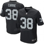 Camiseta Oakland Raiders Carrie Negro Nike Elite NFL Hombre