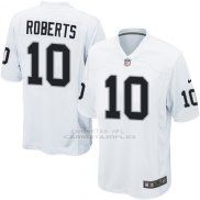 Camiseta Oakland Raiders Roberts Blanco Nike Game NFL Nino