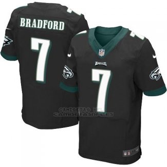Camiseta Philadelphia Eagles Bradford Negro Nike Elite NFL Hombre