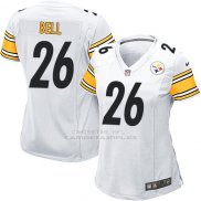 Camiseta Pittsburgh Steelers Bell Blanco Nike Game NFL Mujer