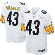 Camiseta Pittsburgh Steelers Polamalu Blanco Nike Game NFL Nino