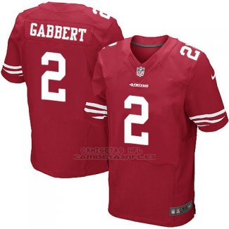 Camiseta San Francisco 49ers Gabbert Rojo Nike Elite NFL Hombre