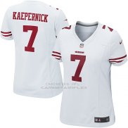 Camiseta San Francisco 49ers Kaepernick Blanco Nike Game NFL Mujer