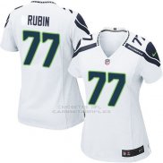 Camiseta Seattle Seahawks Rubin Blanco Nike Game NFL Mujer