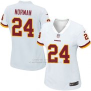 Camiseta Washington Commanders Norman Blanco Nike Game NFL Mujer