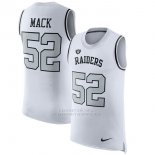 Camisetas Sin Mangas NFL Limited Hombre Oakland Raiders 52 Mack Blanco