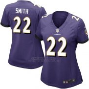 Camiseta Baltimore Ravens Smith Violeta Nike Game NFL Mujer