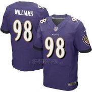 Camiseta Baltimore Ravens Williams Violeta Nike Elite NFL Hombre