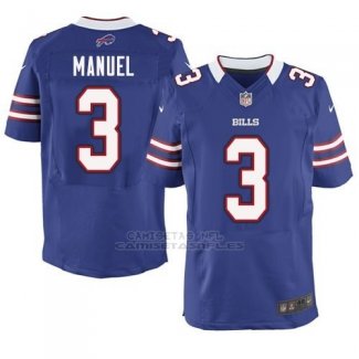 Camiseta Buffalo Bills Manuel Azul Nike Elite NFL Hombre