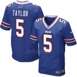 Camiseta Buffalo Bills Taylor Azul Nike Elite NFL Hombre