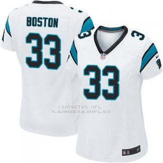 Camiseta Carolina Panthers Boston Blanco Nike Game NFL Mujer