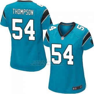 Camiseta Carolina Panthers Thompson Lago Azul Nike Game NFL Mujer