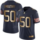 Camiseta Chicago Bears Singletary Profundo Azul Nike Gold Legend NFL Hombre