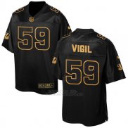 Camiseta Cincinnati Bengals Vigil Negro 2016 Nike Elite Pro Line Gold NFL Hombre