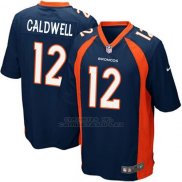 Camiseta Denver Broncos Caldwell Azul Oscuro Nike Game NFL Hombre