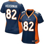 Camiseta Denver Broncos Heuerman Azul Oscuro Nike Game NFL Mujer