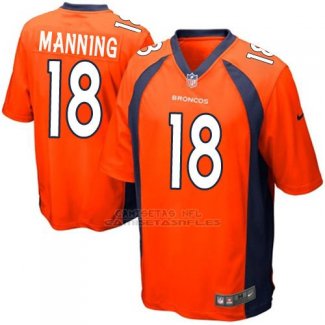 Camiseta Denver Broncos Manning Naranja Nike Game NFL Nino